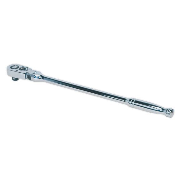 Sealey Ratchet Socket Wrench Flexi Head 445mm 1/2" Drive Pear Head Flip Reverse Sealey  - Dynamic Drive