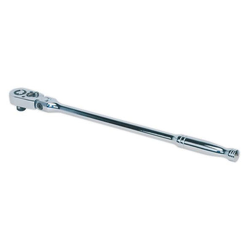 Sealey Ratchet Socket Wrench Flexi Head 445mm 1/2" Drive Pear Head Flip Reverse Sealey  - Dynamic Drive