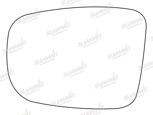 Summit Stick-On Standard Mirror Glass fits Hyundai i10 07 to 10 LHS Summit - Dynamic Drive