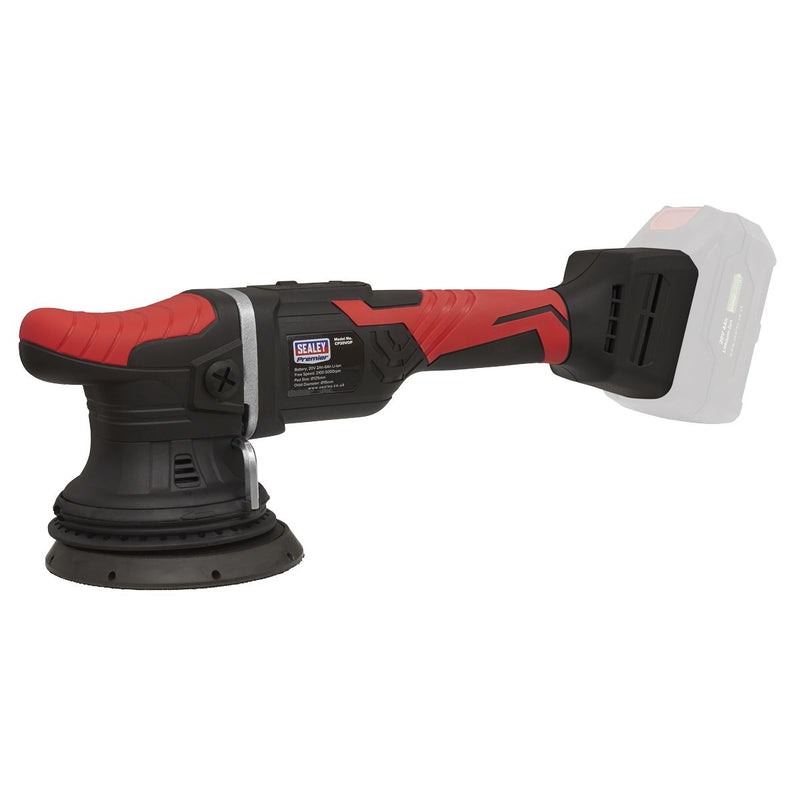 Sealey Cordless Orbital Polisher125mm 20V SV20 Series Lithium-ion Body Only Sealey - Dynamic Drive