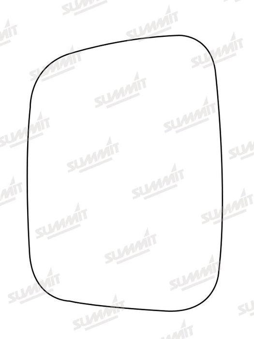 Summit Heated Base Plate With Commercial Mirror Glass fits VW Transporter T5 03 to 14 LHS Summit - Dynamic Drive