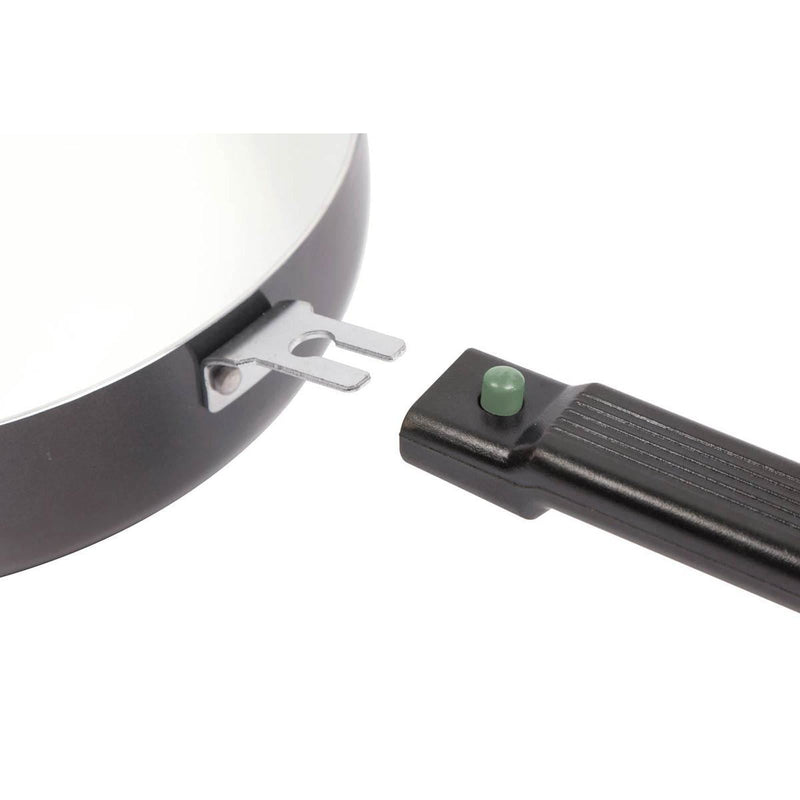 Bo-Camp Wok Pan Sprint Removable Handle Blk/White Dia 24cm Bo-Camp - Dynamic Drive