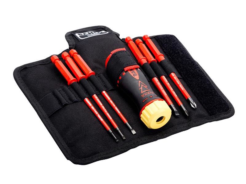 Bahco Insulated Ratcheting Screwdriver Set, 6 Piece Bahco - Dynamic Drive