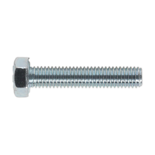 Sealey HT Setscrew M5 x 25mm 8.8 Zinc DIN 933 Pack of 50 SS525 Sealey  - Dynamic Drive