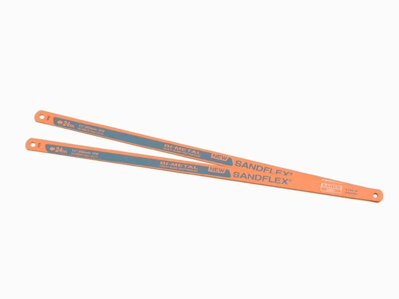 Bahco 3906 Sandflex® Hacksaw Blades 300mm (12in) x 24 TPI (Pack 2) Bahco - Dynamic Drive