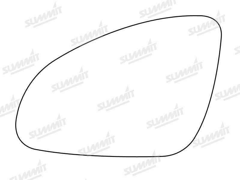 Summit Heated Base Plate With Standard Mirror Glass fits Vauxhall Astra J 09 to 15 LHS Summit - Dynamic Drive
