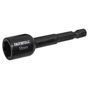 Faithfull Magnetic Impact Nut Driver 10mm x 1/4in Hex Faithfull - Dynamic Drive