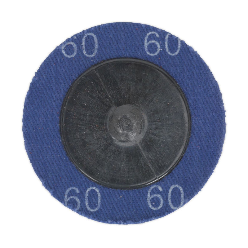 Sealey Quick-Change Sanding Disc50mm 60Grit Pack of 10 PTCQC5060 Sealey - Dynamic Drive
