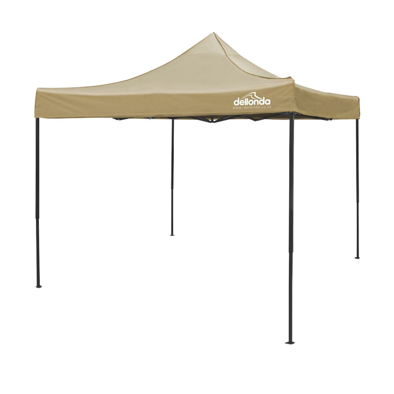 Dellonda Premium 3 x 3m Pop-Up Gazebo - Beige Dellonda  - Dynamic Drive