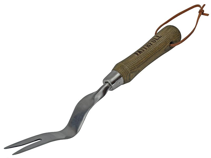Faithfull Prestige Stainless Steel Hand Weeder Ash Handle Faithfull - Dynamic Drive