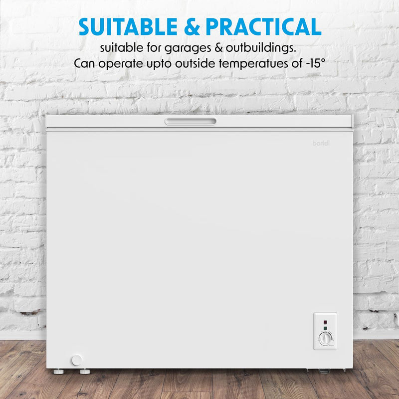 Baridi Freestanding Chest Freezer 199L Capacity - White DH111 Baridi - Dynamic Drive