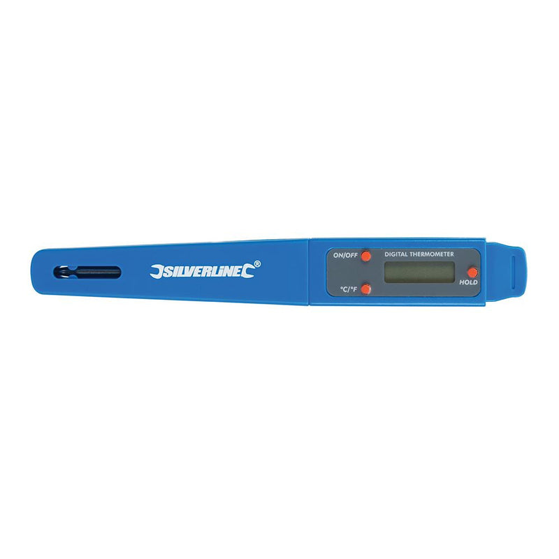 Silverline Pocket Digital Probe Thermometer -40°C to +250°C Silverline - Dynamic Drive