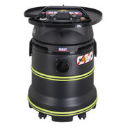 Sealey Vacuum Cleaner Industrial Dust-Free Wet/Dry 35L 1000W/230V Plastic Drum M Sealey - Dynamic Drive