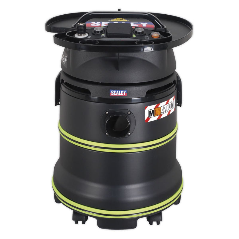 Sealey Vacuum Cleaner Industrial Dust-Free Wet/Dry 35L 1000W/230V Plastic Drum M Sealey - Dynamic Drive
