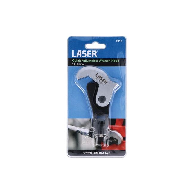 Laser Quick Adjustable Wrench Head 14 - 32mm 8216 Laser - Dynamic Drive