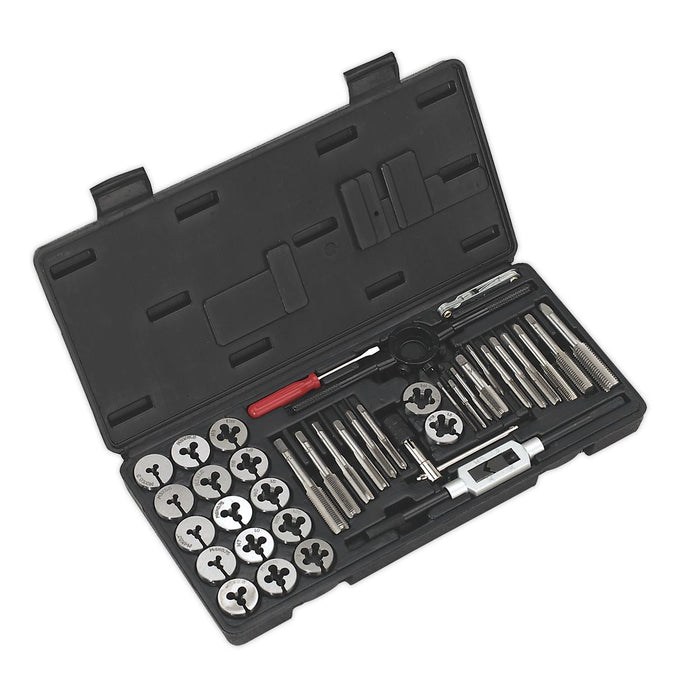 Sealey Tap & Die Set 40pc Split Dies Metric AK3012 Sealey - Dynamic Drive