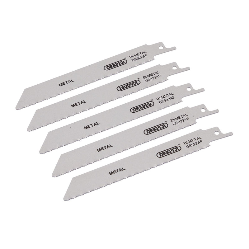 Draper Bi-metal Reciprocating Saw Blades for Metal Cutting, 150mm, 24tpi (Pack o Draper - Dynamic Drive