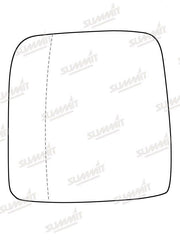 Summit Heated Base Plate With Commercial Mirror Glass fits & Integrated Lower Blind Spot Vauxhall Vivaro 14 on LHS Summit - Dynamic Drive