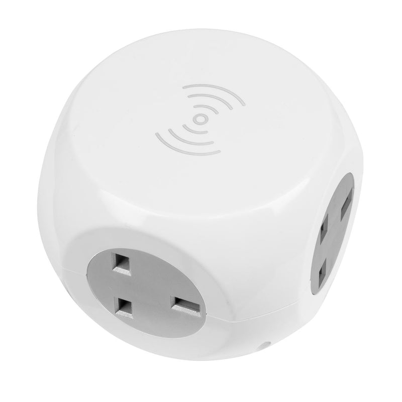 Sealey Extension Cable Cube 1.4m 3 x 230V & 3 x USB Sockets & Wireless Charging Sealey - Dynamic Drive