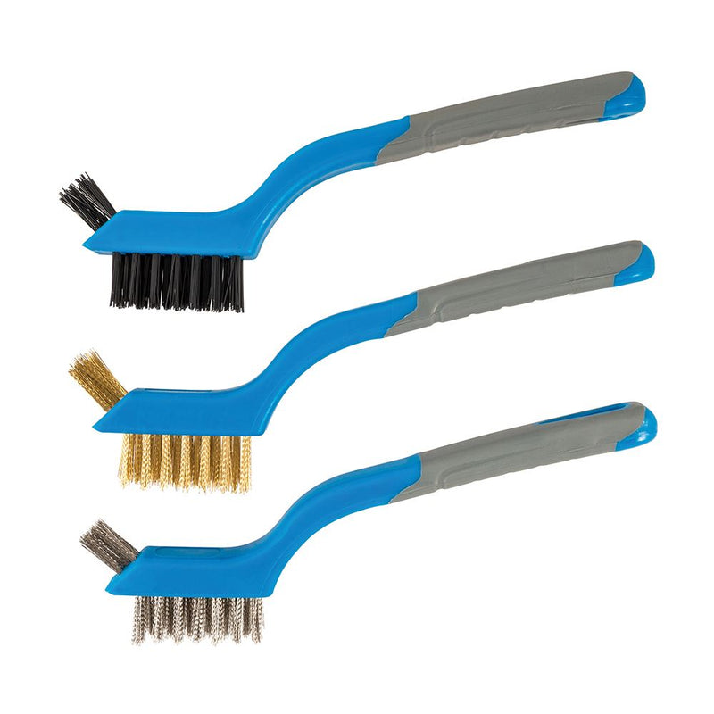 Silverline Mini Wire Brush Set 3pce 175mm Silverline - Dynamic Drive