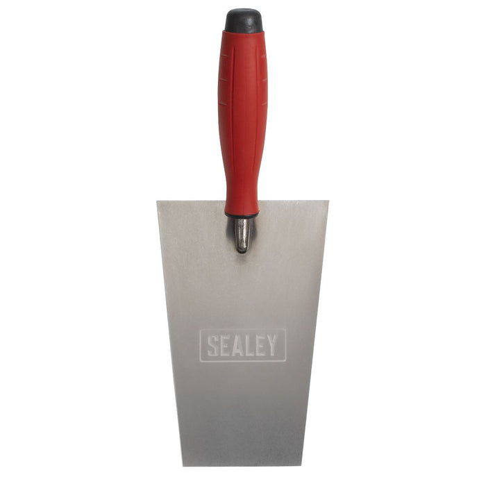 Sealey Stainless Steel Bucket Trowel with Rubber Handle 180mm T1204 Sealey - Dynamic Drive