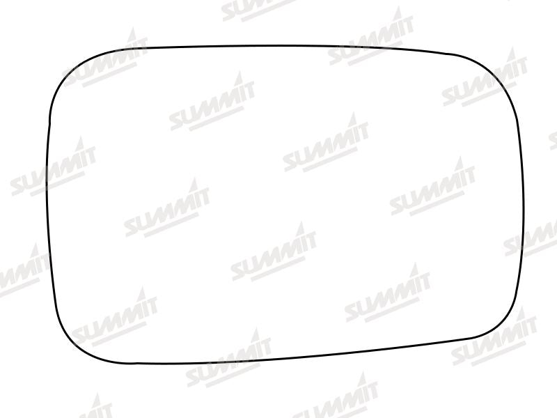 Summit Stick-On Standard Mirror Glass fits Hyundai Pony LHS Summit - Dynamic Drive