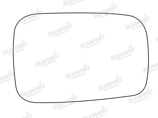 Summit Stick-On Standard Mirror Glass fits Hyundai Pony LHS Summit - Dynamic Drive