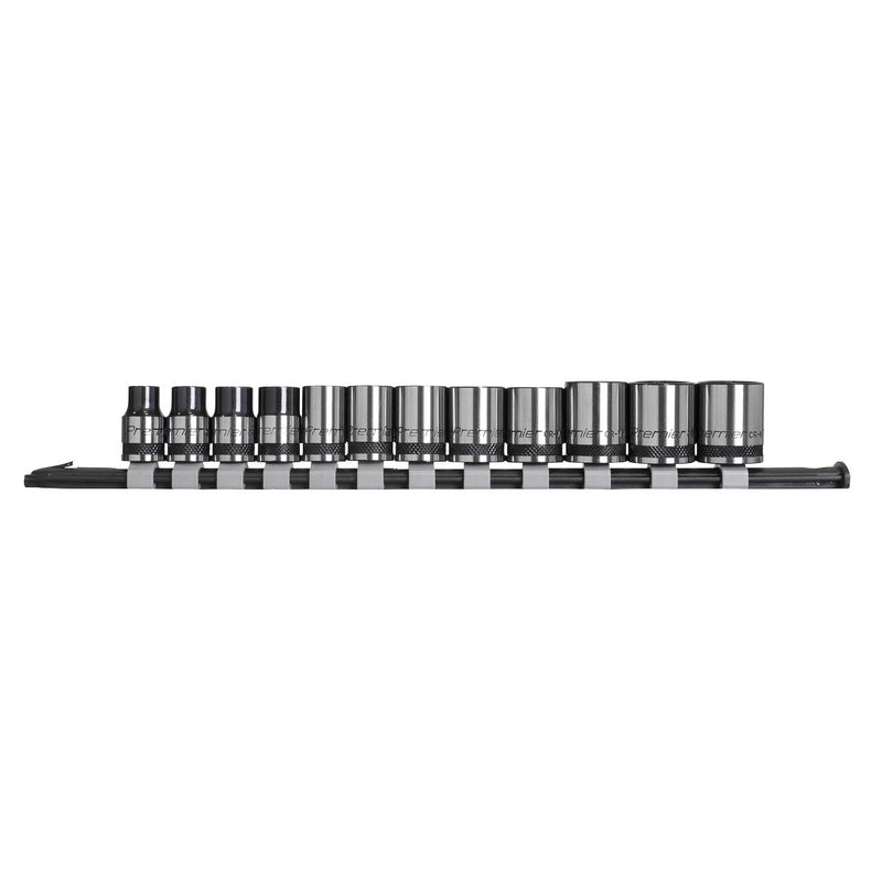 Sealey Socket Set 12pc 3/8"Sq Drive Metric Black Series AK7992 Sealey - Dynamic Drive