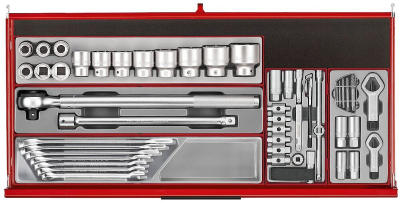 Teng Tools 37" PRO35™ roller cabinet tool kit 595 pieces red Town Tools - Dynamic Drive
