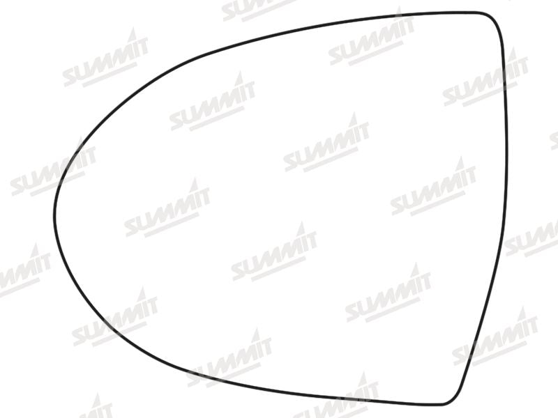 Summit Stick-On Standard Mirror Glass fits Kia Sportage 10 on LHS Summit - Dynamic Drive