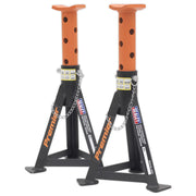 Sealey Axle Stands (Pair) 3tonne Capacity per Stand Orange AS3O Sealey  - Dynamic Drive