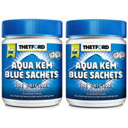2x Thetford Aqua Kem Chemical Toilet Blue Bags 15 Sachets Motorhome Camping Thetford  - Dynamic Drive