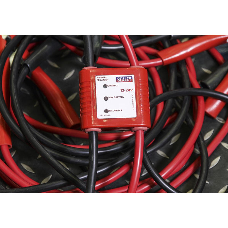 Sealey Booster Cables 7m 450A 25mmï with 12/24V Electronics Protection Sealey - Dynamic Drive