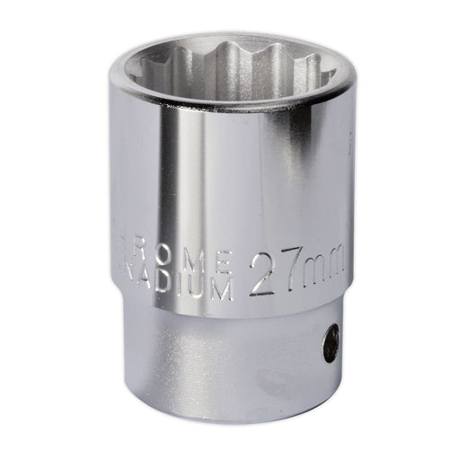 Sealey WallDrive Socket 27mm 3/4"Sq Drive S34/27 Sealey - Dynamic Drive