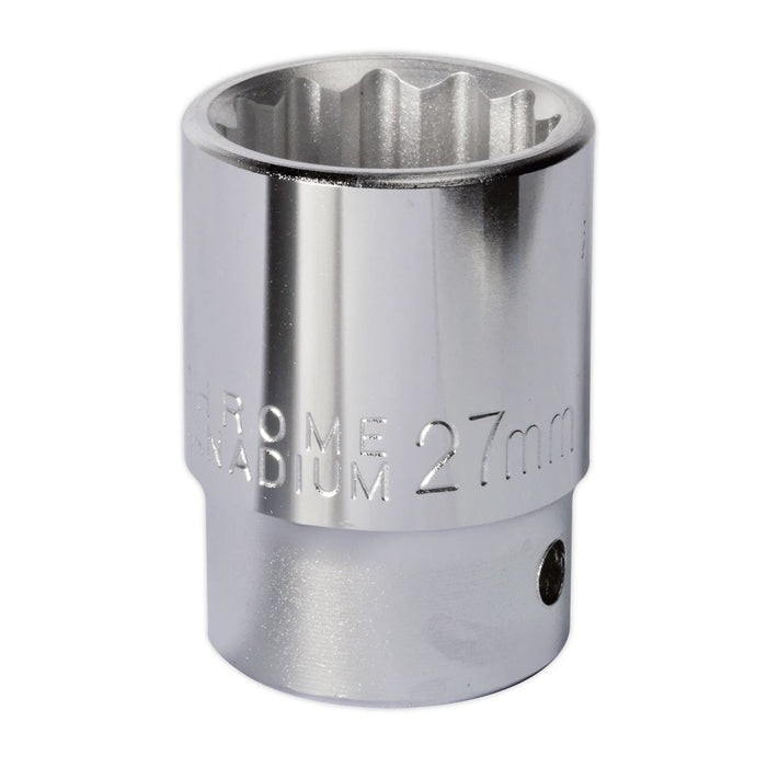 Sealey WallDrive Socket 27mm 3/4"Sq Drive S34/27 Sealey - Dynamic Drive
