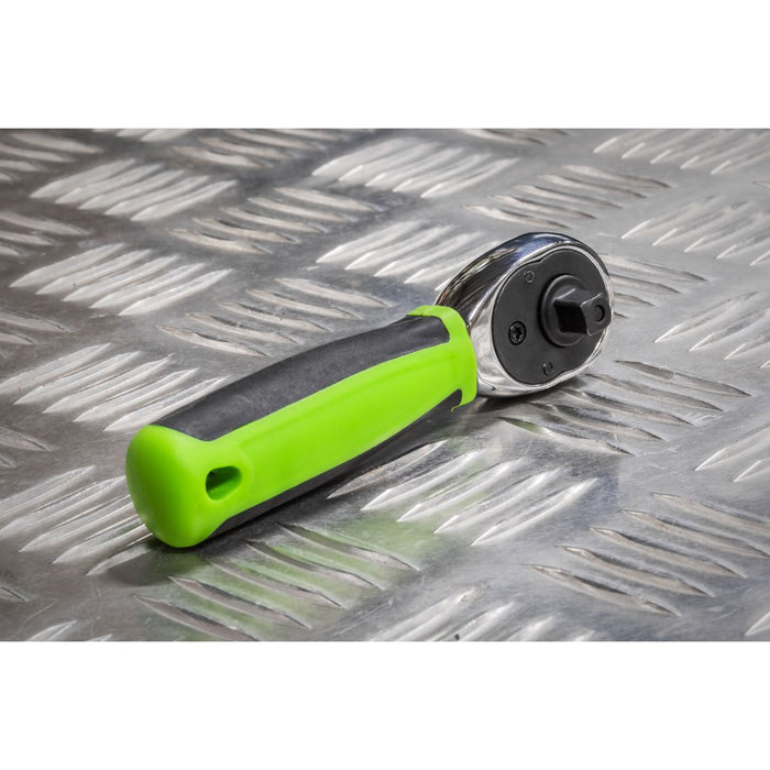 Siegen Siegen Stubby Ratchet Wrench with Flip Reverse 1/4"Sq Drive S01258 Siegen - Dynamic Drive