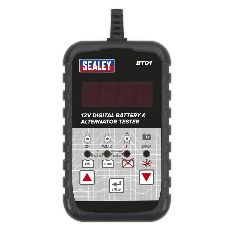 Sealey Digital Battery & Alternator Tester 12V BT01 Sealey - Dynamic Drive