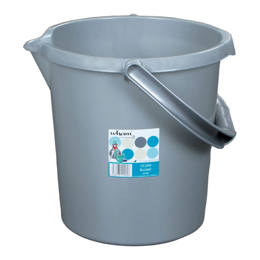10L Bucket Silver k0106 UK Camping And Leisure - Dynamic Drive