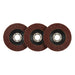Draper Aluminium Oxide Flap Discs, 115 x 22.23mm, 60 Grit (Pack of 10) 83067 Draper - Dynamic Drive