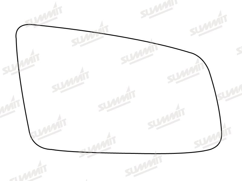 Summit Stick-On Standard Mirror Glass fits BMW 5 Series 03 on 6 Series 04 on RHS Summit - Dynamic Drive