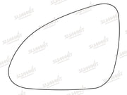 Summit Stick-On Standard Mirror Glass fits Vauxhall Insignia Astra J Coupe LHS Summit - Dynamic Drive