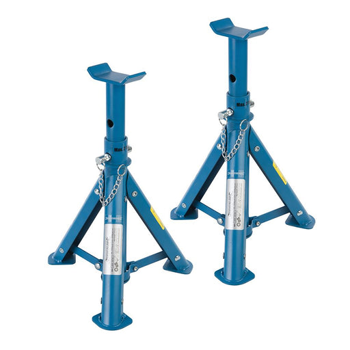 Silverline Folding Axle Stand Set 2pce 2 Tonne 676260 Silverline  - Dynamic Drive