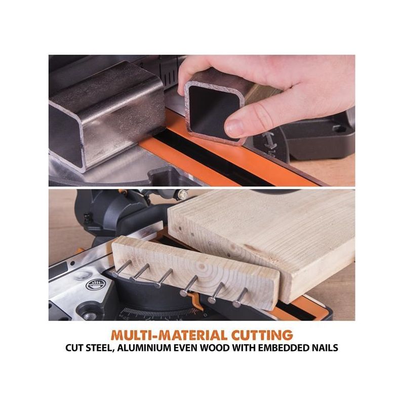 Evolution R210SMS+ Pro Multi-Material Sliding Mitre Saw 210mm 1500W 240V Evolution - Dynamic Drive