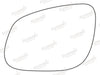 Summit Stick-On Standard Mirror Glass fits Kia Rio LHS Summit - Dynamic Drive