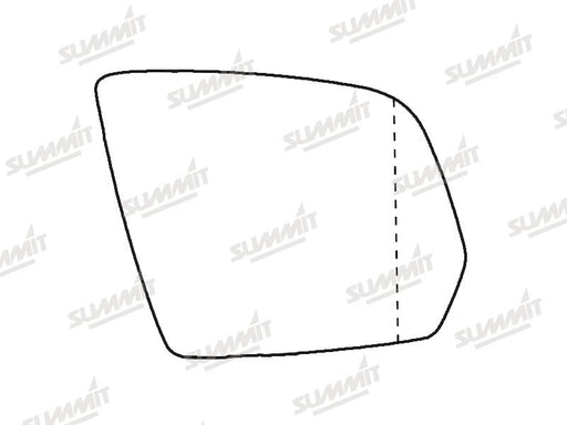 Summit Stick-On Aspheric Mirror Glass fits Mercedes W164/ X164 08-12 RHS Summit - Dynamic Drive