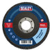 Sealey 115mm Zirconium Flap Discs 40Grit 22mm Bore - Pack of 10 FD1154010 Sealey - Dynamic Drive