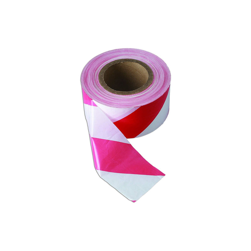 Connect Red & White Barrier Tape 75mm x 500m Non Adhesive 1pc 35365 Tool Connection - Dynamic Drive