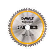 Dewalt Power Tools Stationary Construction Circular Saw Blade 250 x 30mm x 48T DeWALT Power Tools - Dynamic Drive