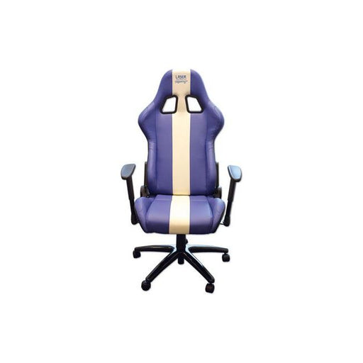 Laser Laser Tools Racing Chair - Blue & White Stripe 6654 Laser - Dynamic Drive