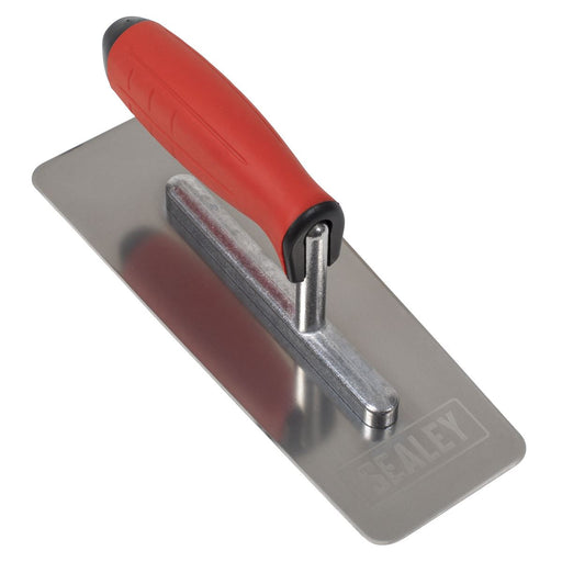 Sealey Stainless Steel Venetian Trowel with Rubber Handle 240mm T8012 Sealey - Dynamic Drive